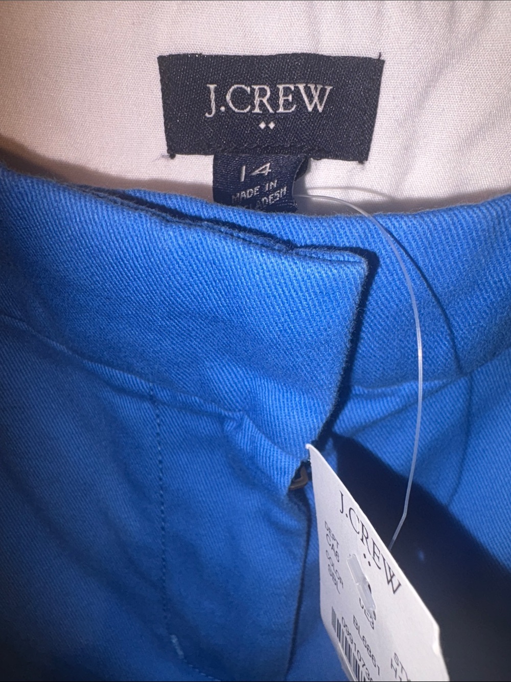 J. Crew Factory Bright Blue Women's Cotton Shorts - Picture 4 of 8